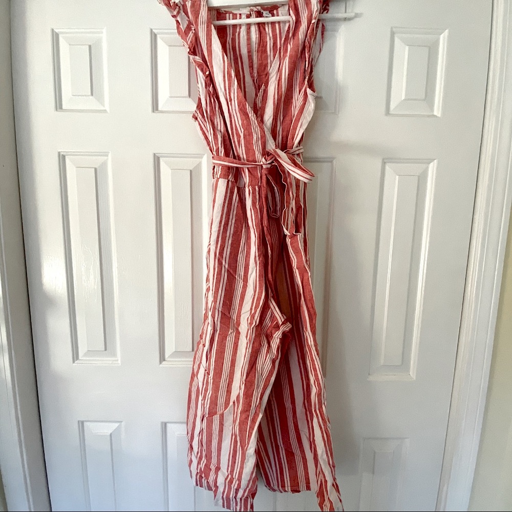 Red + White Old Navy Jumpsuit